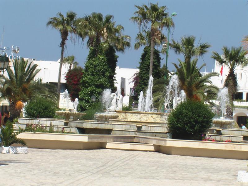 Brunnen in Port El Kantaoui in Tunesien