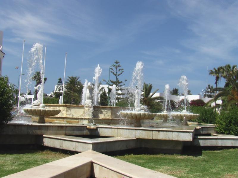 Brunnen in Port El Kantaoui in Tunesien