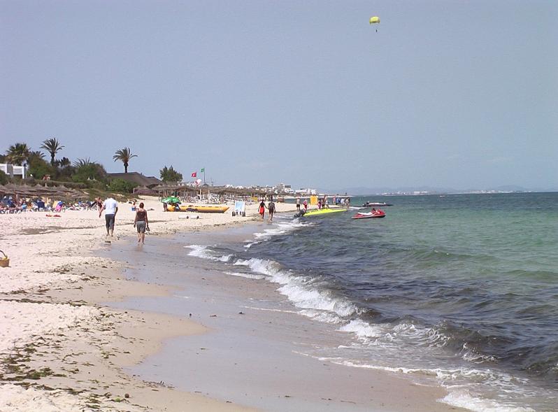 Strand in Port El Kantaoui in Tunesien